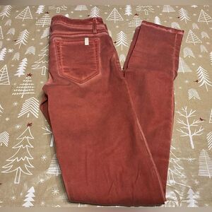 Joe’s brand jeans, rusty orange colored, 25 waist and 32 inseam. (J28)